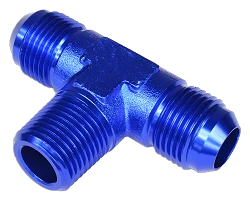 TRÓJNIK MĘSKI/MĘSKI/MĘSKI AN4-1/8 NPT-AN4 Niebieski