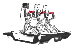 Haptyczny Reaktor Pedałowy z Wibracjami Silnik Liniowy HPR GT SIMAGIC Symulator Simracing