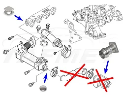 Zamiennik zaworu EGR BMW z silnikiem 3.0 D M57N - F_EGR_17/KZU
