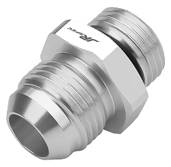 AN10 1/2" NYPEL ADAPTER MĘSKO MĘSKI Srebrny