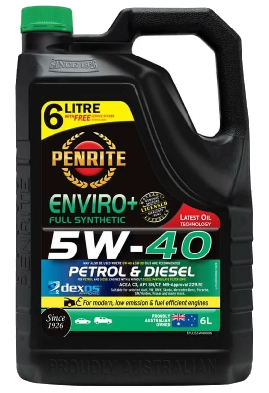 Olej silnikowy Penrite Enviro + 5W40 Full Synthetic 6L