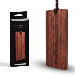 FRESSO Gift Box Snow Pearl zestaw prezentowy drewniana zawieszka i perfumy samochodowe