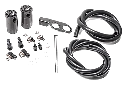 Dual Catch Can Kit for Nissan Z33 V35 VQ35DE/HR Fluid Lock Radium Engineering