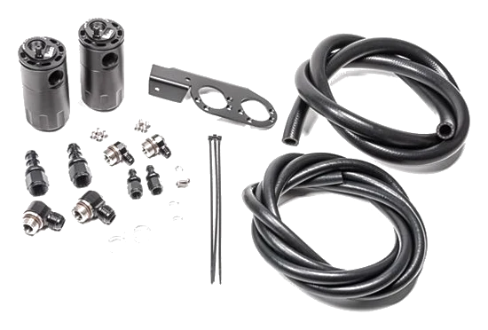 Dual Catch Can Kit for Nissan Z33 V35 VQ35DE/HR Fluid Lock Radium Engineering