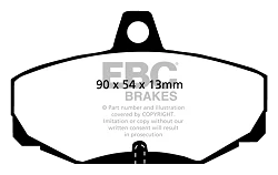 DP2617 Klocki hamulcowe GREENSTUFF EBC Brakes CATERHAM 7 7 270 7 310 7 420 C21 Ford Escort Mk5 Scorpio Saloon Scorpio Estate Sierra GINETTA G20 G27 G32 G33 G34 G40 GRINNALL Trike HMC HMC SE
