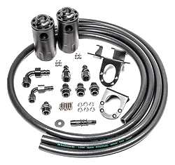 Dual Catch Can Kit for Toyota Tundra 07-21 Fluid Lock Radium Engineering