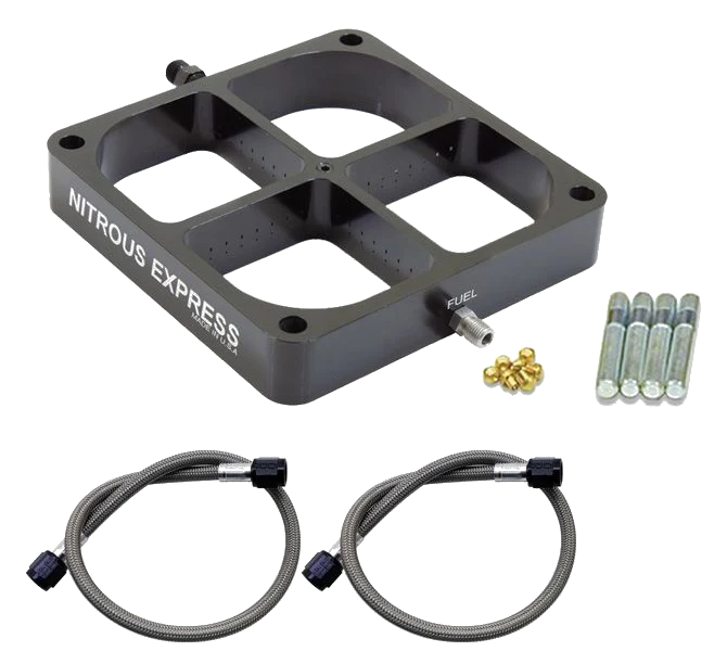 Single Entry Crossbar Plate 8500 Based Throttle Body Plate Conversion Nitrous Express NX NX639