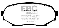 DP802 Klocki hamulcowe ULTIMAX2 EBC Brakes Mazda MX5 Mk1 NA