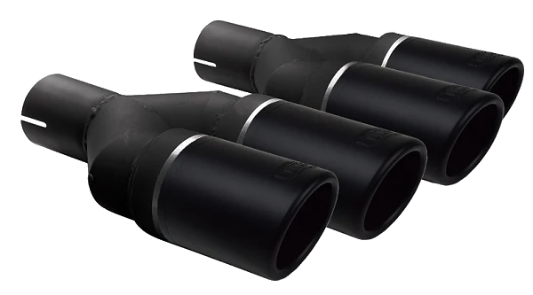 Uniwersalna końcówka tłumika okrągła 70mm długość 200/180mm średnica montażowa 55mm - NBL2-70RSP*/55