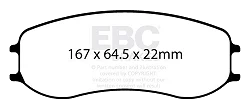 DP8081.28SR11 Sportowe klocki hamulcowe Sintered SR11™ EBC Brakes - DP8081.28SR11