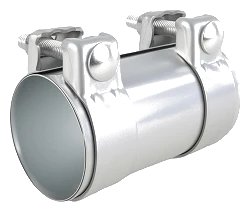 Łącznik rur układu wydechowego z obejmami 76mm 3”