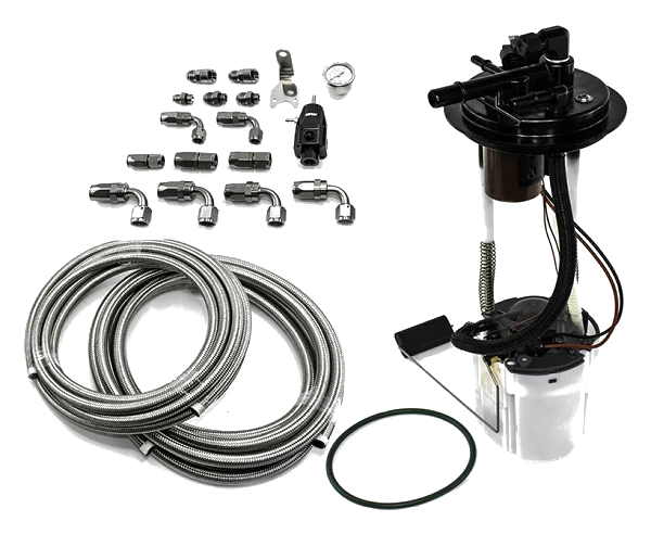 Kompletny układ paliwowy z koszem DeatschWerks Chevy Silverado 1500/2500/3500 & GMC Sierra 1500/2500/3500 2005-13 V8 4.8L/5.3L/6.0L Excl Flex Fuel