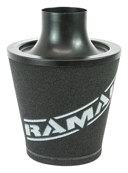 Uniwersalny stożkowy filtr powietrza aluminium Ramair JS-175-80-BK 80mm