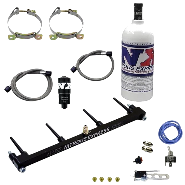 Billet Spray Bar System for ZX-14 with 1.0Lb Bottle Nitrous Express NX 62203-1.0P - USA-NX-62203-1.0P