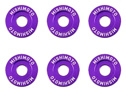 Ozdobne śrubki i podkładki Mishimoto Fender Washer Kit duże fioletowe