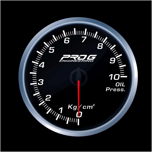 Wskaźnik Pro G Race Series RS, ciśnienia oleju Kg/cm2 WHITE 52mm