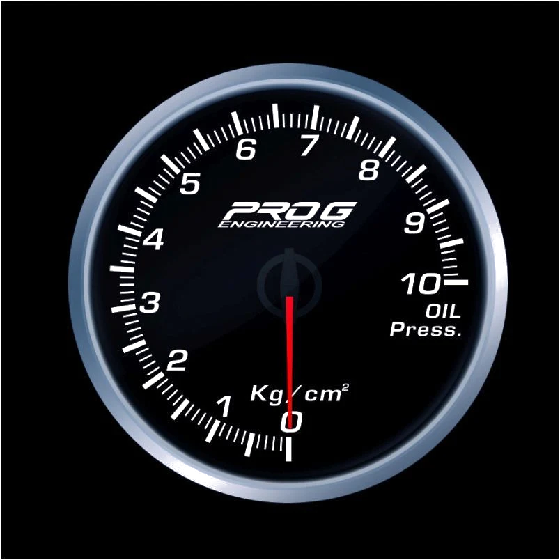 Wskaźnik Pro G Race Series 2 RS, ciśnienia oleju Kg/cm2 WHITE 52mm