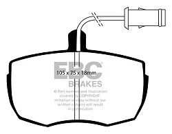 DP6622 Klocki hamulcowe GREENSTUFF EBC Brakes Land Rover 90 Discovery 1 Range Rover Land Rover Range Rover