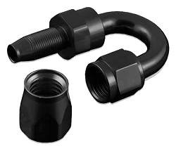 Końcówka Swivel FMIC.EU AN8 180' Viton czarna