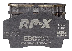 DP81208RPX Sportowe klocki hamulcowe RP-X Racing EBC Brakes Porsche Boxster 986 Boxster 987 Cayman 987 Porsche 911 996 911 997 Boxster Boxster S Cayman 911 996 Carrera 911 996 Carrera 4 911