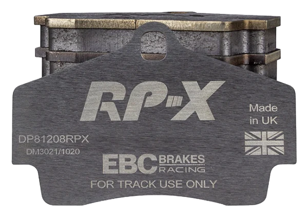 DP81208RPX Sportowe klocki hamulcowe RP-X Racing EBC Brakes Porsche Boxster 986 Boxster 987 Cayman 987 Porsche 911 996 911 997 Boxster Boxster S Cayman 911 996 Carrera 911 996 Carrera 4 911