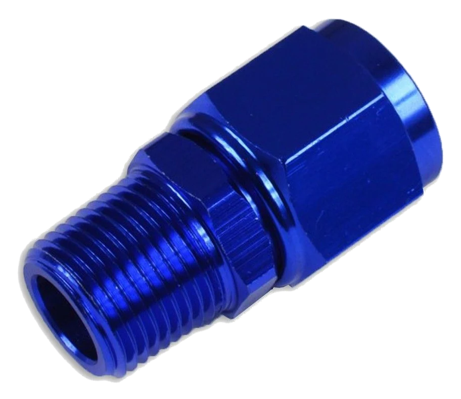 AN10 3/8 NPT Nypel adapter żeńsko męski Niebieski