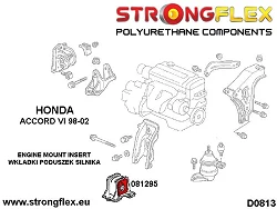 081295B: Wkładki przedniej poduszki silnika Honda Accord