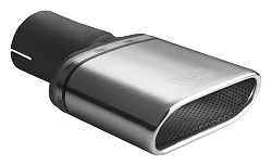 Uniwersalna końcówka tłumika owalna 167×60mm długość 120mm średnica montażowa 50mm - N1-50/50