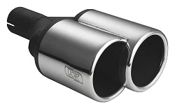 Uniwersalna końcówka tłumika okrągła długość 200/180mm średnica montażowa 50mm - N2-43L*/50