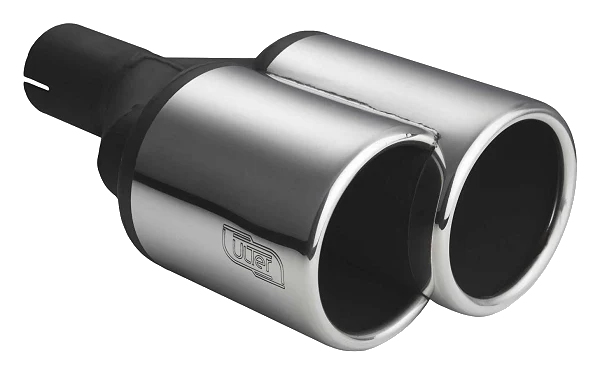 Uniwersalna końcówka tłumika okrągła długość 200/180mm średnica montażowa 50mm - N2-43L*/50