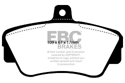 DP838 Klocki hamulcowe ULTIMAX2 EBC Brakes Volvo 440 460 48
