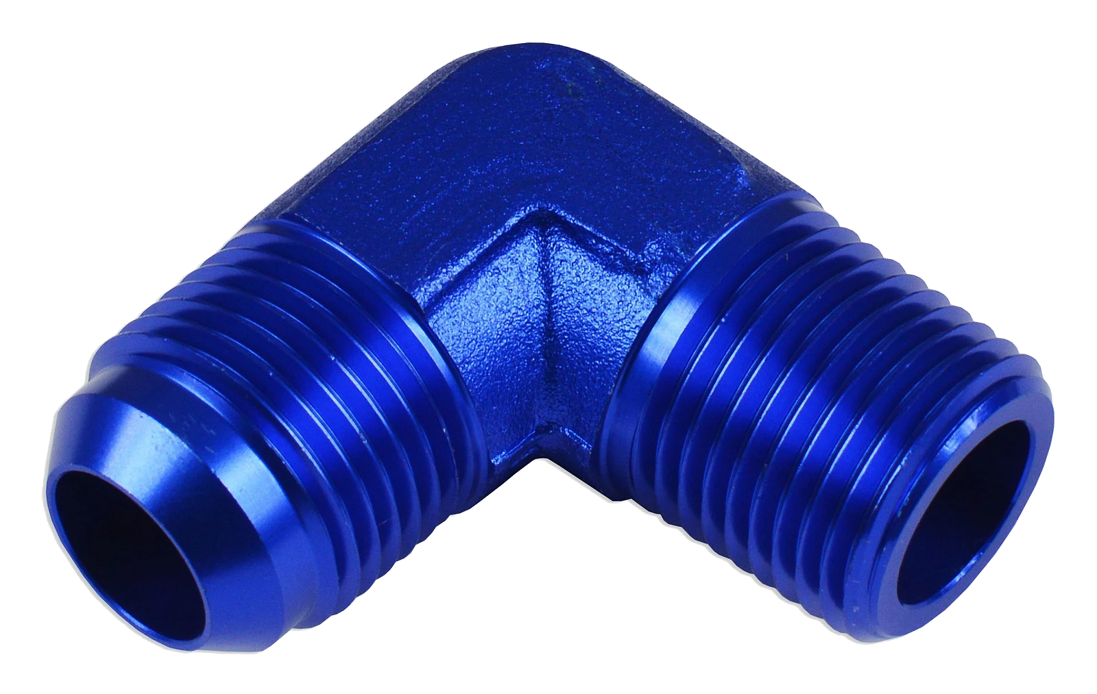 AN10-3/4 NPT 90'  Nypel adapter męsko-męski Niebieski