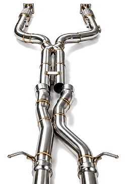 Aktywny układ wydechowy z klapami Cat-Back Twin Pipe FMIC.Pro Mercedes Benz C klasa C400 C450 C43 AMG W205 3.0T 2015-2023