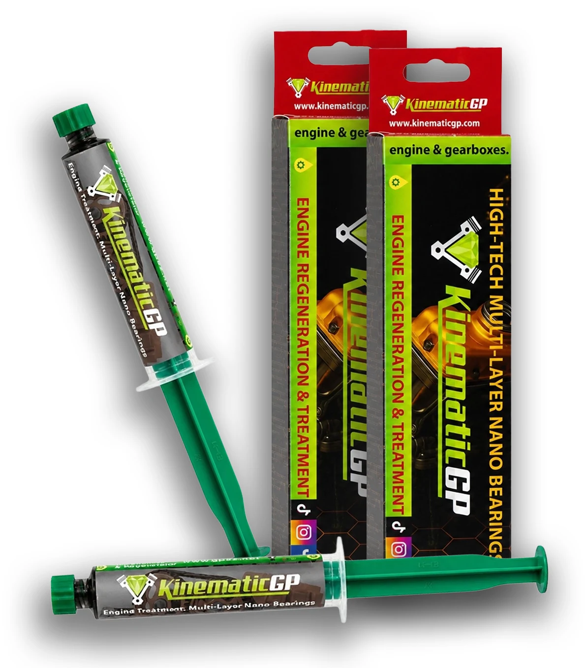 KinematicGP GP52 Long Life dodatek do oleju silnikowego i przekładniowego z grafenem chroni i regeneruje silnik 20ml