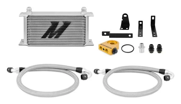 Zestaw chłodnica oleju z termostatem Mishimoto Honda S2000 2000-2009 Srebrna