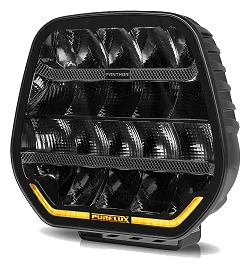 Dodatkowa Lampa Pomocnicza LED Purelux Panther 9 Czarna Okrągła 23cm 210W