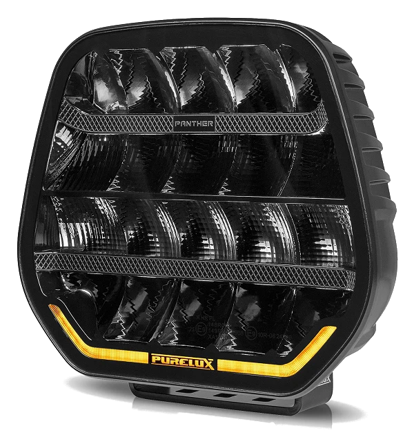 Dodatkowa Lampa Pomocnicza LED Purelux Panther 9 Czarna Okrągła 23cm 210W