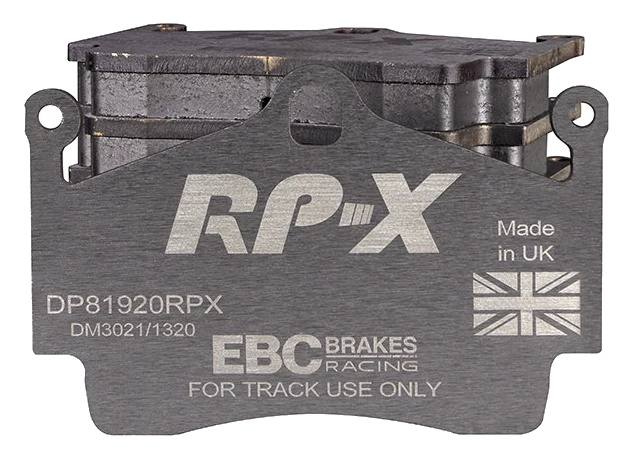 DP81920RPX Sportowe klocki hamulcowe RP-X Racing EBC Brakes Porsche Boxster 987 Boxster Spyder 987 Boxster 981 Boxster 718 Cayman 987 Cayman 981 Cayman 718 Porsche Boxster Boxster S Boxster