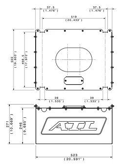 ATL Aluminiowa obudowa do zbiornika Saver Cell 15.85 Gal 60 L