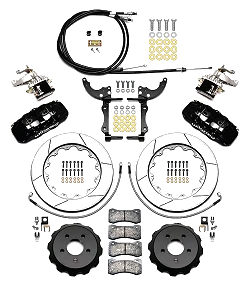 Wilwood 140-13888 AERO4-MC4 Big Brake Parking Zestaw hamulcowy tylny 14.00 czarny Ford