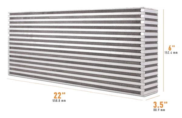 Uniwersalny rdzeń intercoolera Mishimoto 22.00" x 6.00" x 3.50"