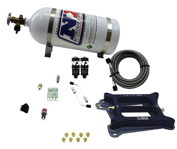 4150 Hitman Nitrous Plate System 100-150-200Hp with 10Lb Bottle Nitrous Express NX 40040-10