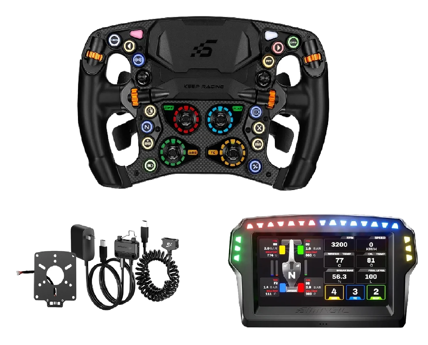 Zestaw Simagic ZEUS Formula + MagicDash 4 + MagLink Pro Simracing