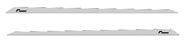 Racingline Door Decals Short Silver for VW Golf Polo Seat Leon A3 S3 RS3