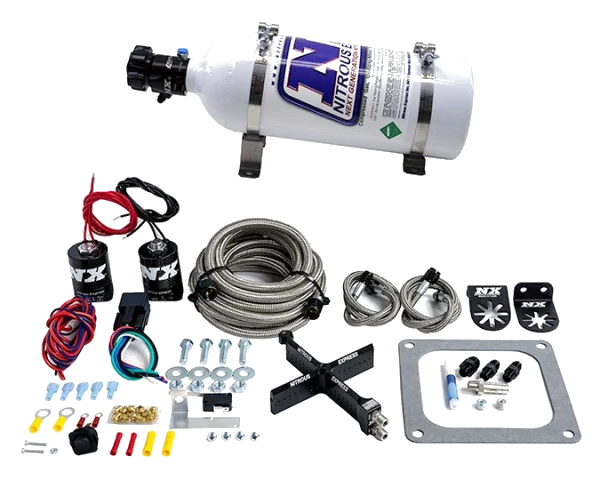 4500 Covert Crossbar Plate System Pro-Power 100-500Hp with 5Lb Bottle Nitrous Express NX 63571-05