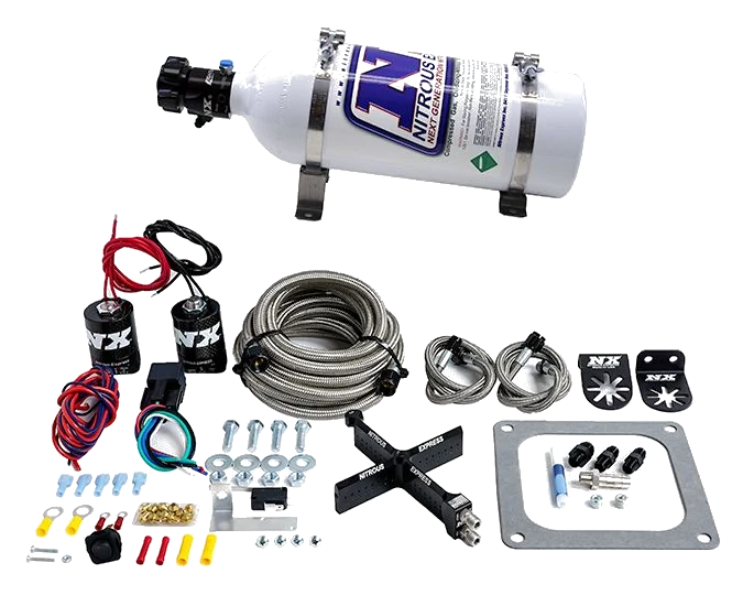 4500 Covert Crossbar Plate System Pro-Power 100-500Hp with 5Lb Bottle Nitrous Express NX 63571-05