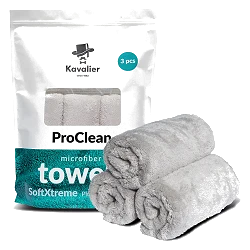 KAVALIER ProClean Microfiber Towel - SoftExtreme Plush Perfection 500 Grey 3pack