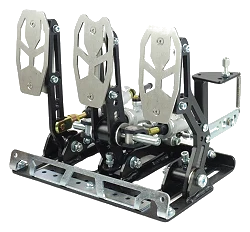 Pedalbox Kart Cross SMG Mocowany do Podłogi z Podparciem Stopy RacingPedalBoxes