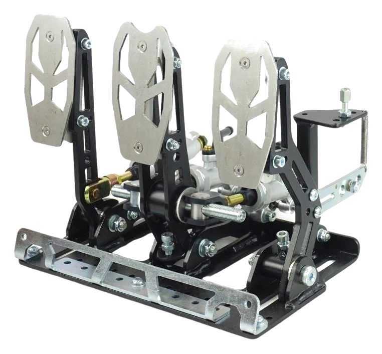 Pedalbox Kart Cross SMG Mocowany do Podłogi z Podparciem Stopy RacingPedalBoxes