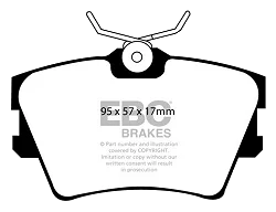 DP1102 Klocki hamulcowe ULTIMAX2 EBC Brakes Volkswagen Caravelle Volkswagen COMMERCIAL Transporter Kombi/Camper T4